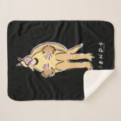 Couverture Sherpa FRIENDS™ | Armadillo de vacances (Devant (Horizontal))