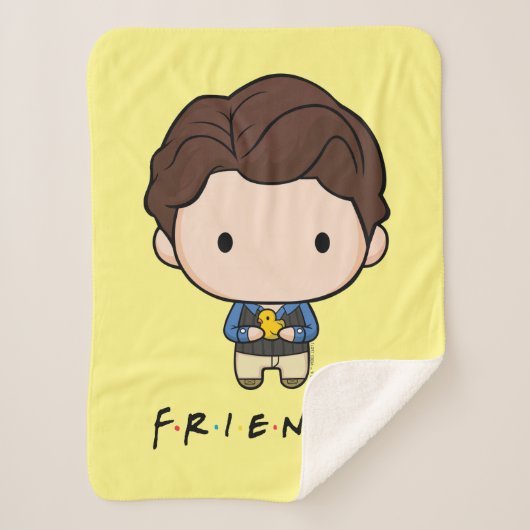 Couverture Sherpa FRIENDS™ | Chandler Chibi (Devant)