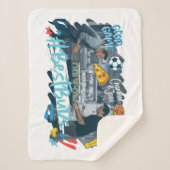 Couverture Sherpa FRIENDS™ | Chandler & Joey - Best Buds (Devant)