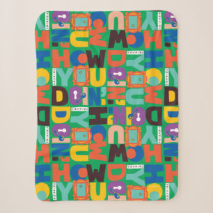 Couverture Sherpa FRIENDS™ Comment vas-tu Design Vibrant