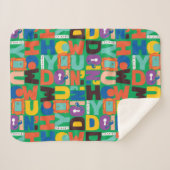 Couverture Sherpa FRIENDS™ | Comment vas-tu Design Vibrant (Devant (Horizontal))