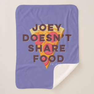 Couverture Sherpa FRIENDS™ Joey ne partage pas de nourriture - P