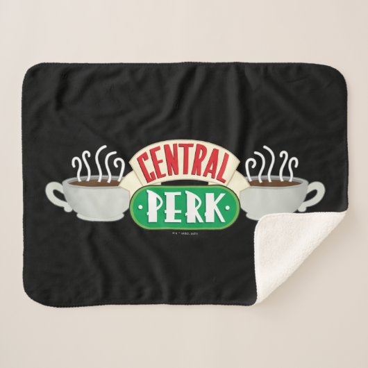 Couverture Sherpa FRIENDS™ | Logo Central Perk (Devant (Horizontal))