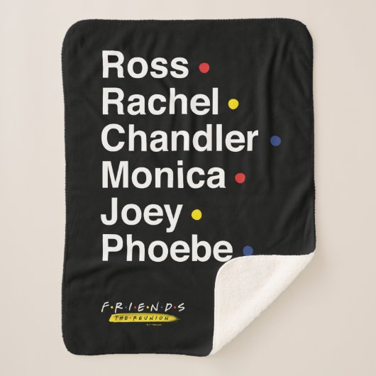 Couverture Sherpa FRIENDS™ | Noms des personnages (Devant)