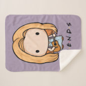 Couverture Sherpa FRIENDS™ | Phoebe Chibi (Devant (Horizontal))