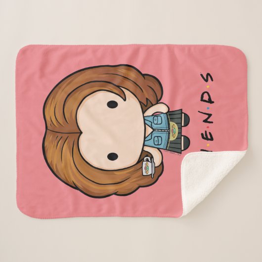 Couverture Sherpa FRIENDS™ | Rachel Chibi (Devant (Horizontal))