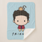 Couverture Sherpa FRIENDS™ | Ross Chibi (Devant)