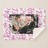 Couverture Sherpa FRIENDS™ | Ross Et Rachel Doodled Hearts (Devant (Horizontal))