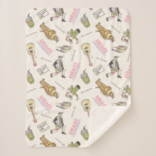 Couverture Sherpa FRIENDS™ Tan Cartoon Pattern