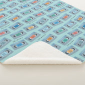 Couverture Sherpa FRIENDS™ | The One With Video Tape Pattern (3/4)