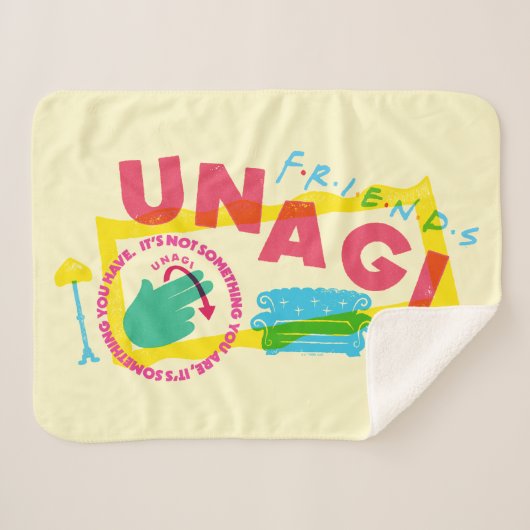 Couverture Sherpa FRIENDS™ Unagi (Devant (Horizontal))