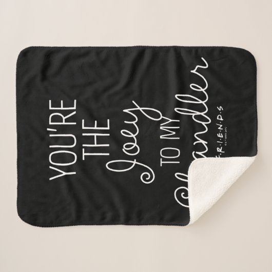 Couverture Sherpa FRIENDS™ | Vous êtes la Joey à mon Chandler (Devant (Horizontal))