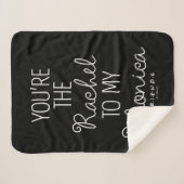 Couverture Sherpa FRIENDS™ | Vous êtes le Rachel à ma Monica (Devant (Horizontal))