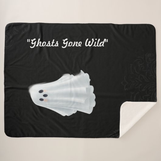 Couverture Sherpa "Frightfully Funny Boos" (Devant (Horizontal))