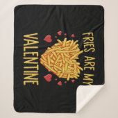 Couverture Sherpa Frites Sont Mon Valentin (Devant)