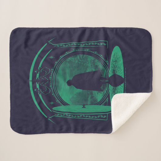 Couverture Sherpa FRODO™ Leaving THE SHIRE™ Silhouette (Devant (Horizontal))