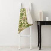 Couverture Sherpa Frog Lili pads Art Nénuphar (En situation)