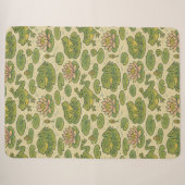 Couverture Sherpa Frog Lili pads Art Nénuphar (Devant (Horizontal))