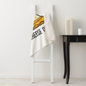 Couverture Sherpa Fromage Grillé Queen Funny Fromage Grillé (En situation)