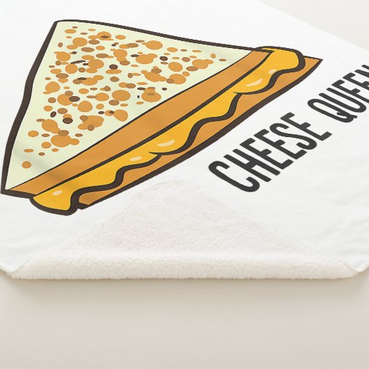 Couverture Sherpa Fromage Grillé Queen Funny Fromage Grillé (3/4)