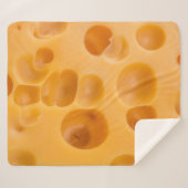 Couverture Sherpa Fromage isolé, belle conception (Devant (Horizontal))
