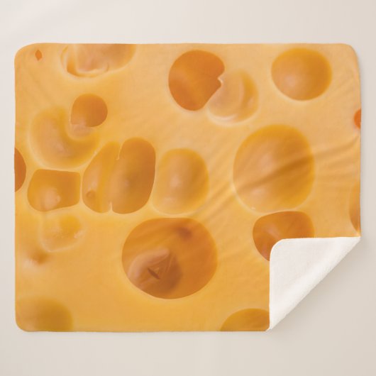 Couverture Sherpa Fromage isolé, belle conception (Devant (Horizontal))