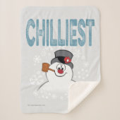 Couverture Sherpa Frosty the Snowman™ | Chilliest (Devant)
