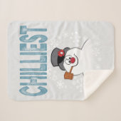 Couverture Sherpa Frosty the Snowman™ | Chilliest (Devant (Horizontal))