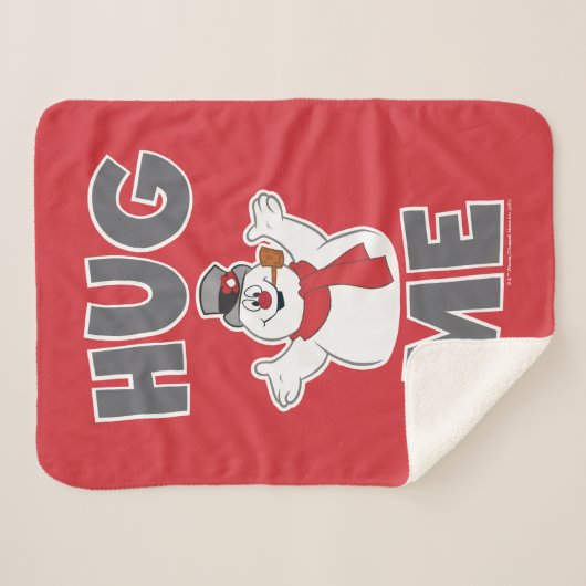 Couverture Sherpa Frosty the Snowman™ | Me serrer dans mes bras (Devant (Horizontal))
