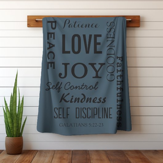 Couverture Sherpa Fruit Chrétien De L'Esprit, Galates 5:22-23