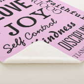 Couverture Sherpa Fruit Chrétien De L'Esprit, Galates 5:22-23 (3/4)