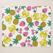 Couverture Sherpa Fruit Fiesta : Bananes, ananas, fraises (Devant (Horizontal))