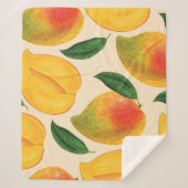 Couverture Sherpa Fruit Mango Motif sans joint (Devant)