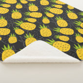 Couverture Sherpa Fruit motif transparent | motif de surface de frui (3/4)