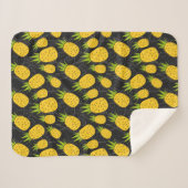 Couverture Sherpa Fruit motif transparent | motif de surface de frui (Devant (Horizontal))