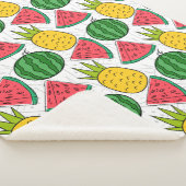 Couverture Sherpa Fruit motif transparent | motif de surface de frui (3/4)