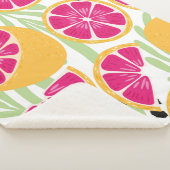 Couverture Sherpa Fruit sans couture motif, pamplemousse à l tropica (3/4)