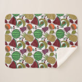 Couverture Sherpa Fruit seamless pattern | Fruit surface pattern 25 (Devant (Horizontal))