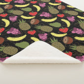 Couverture Sherpa Fruit seamless pattern | Fruit surface pattern 51 (3/4)