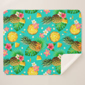 Couverture Sherpa Fruit tropical (Devant (Horizontal))