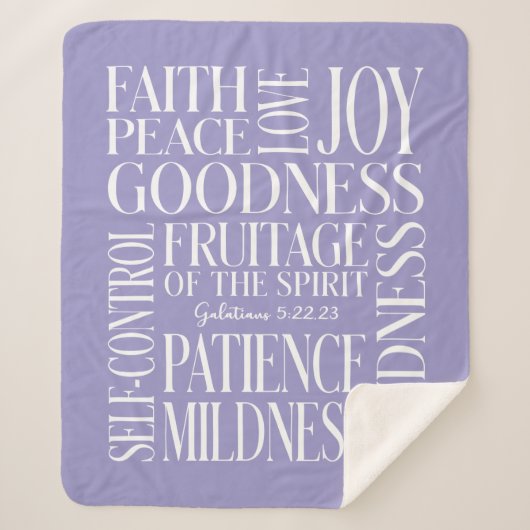 Couverture Sherpa Fruitage personnalisé de l'esprit Sherpa Blanket (Devant)