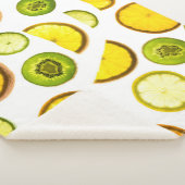 Couverture Sherpa Fruits d'agrumes Blanche Sherpa (3/4)