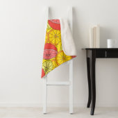 Couverture Sherpa Fruits d'agrumes Motif transparent (En situation)