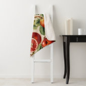 Couverture Sherpa Fruits et Fleurs du Luxe Jardin Italien (En situation)