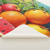 Couverture Sherpa Fruits frais dans un parfait mélange de design (3/4)