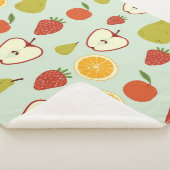 Couverture Sherpa Fruits frais : Vibrant Motif sans joint (3/4)