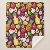 Couverture Sherpa Fruits tropicaux Blanket Sherpa (Devant)