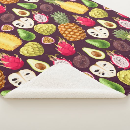 Couverture Sherpa Fruits tropicaux Blanket Sherpa (3/4)