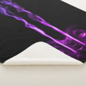 Couverture Sherpa Fumée de dragon noir et violet (3/4)