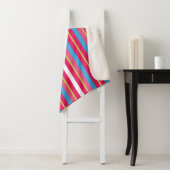 Couverture Sherpa Fun Coloré Multi Stripes (En situation)